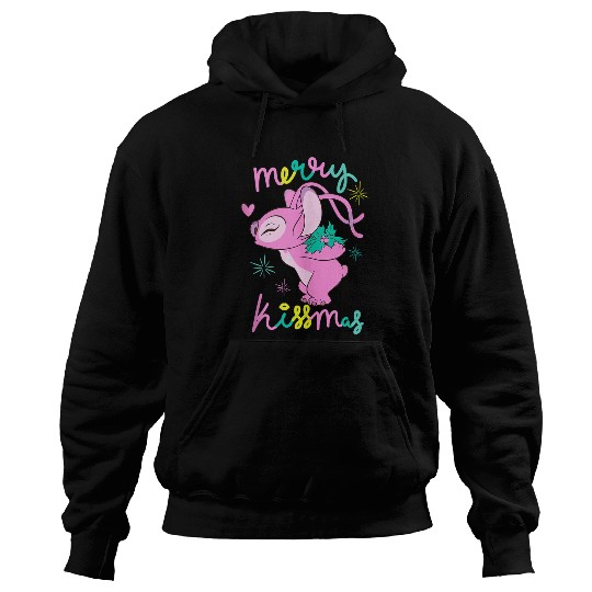 Disneyss Lilo Stitch Christmas Angel Merry Kisssmas Mistletoe Hoodies