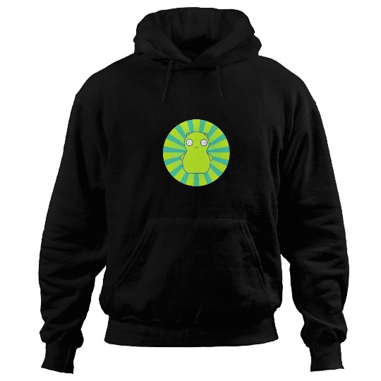 bobs burgers kuchi kopi lime green hypno wheel Hoodies