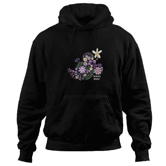 Disney Minnie Mouse Spring Flowers Botanical Flo Hoodies