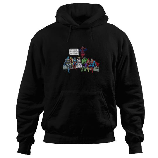 Jesus & Marvels Superheroes And That's How I Saved The World Hoodies
