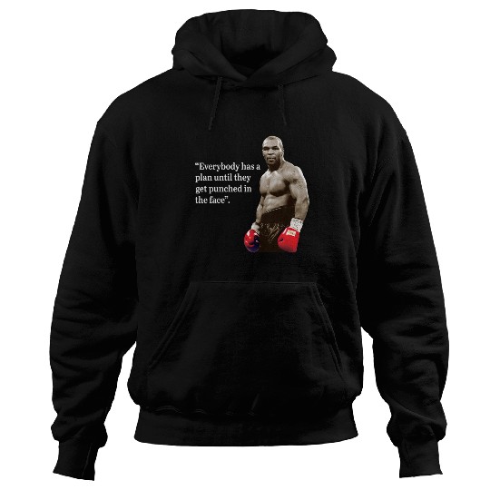 Iron Mike Tyson Quotes Men's Black Hoodies