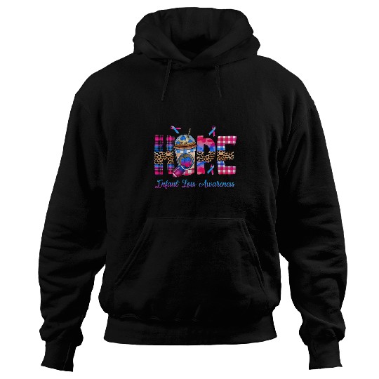 Faith Hope Love Infant Loss Awareness Pink And Blue Ribbon Hoodies