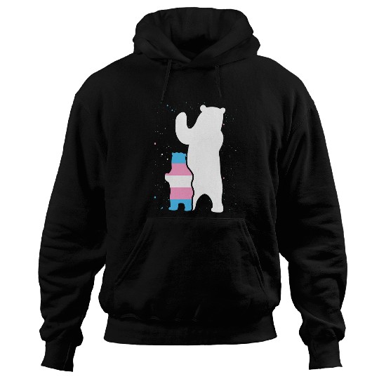LGBT Pride Bear Mom Transgender Pride Cub LGBT Trans Pride Supporter Hoodies