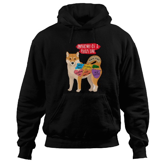 Dog Shiba Inu Anatomy Of A Shiba Inu Loyalty Sadness Detector Dog Owner Hoodies