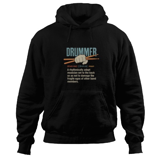 Drums Drummer For Drummer Funny Definition Term Drumsticks Drums Hoodies