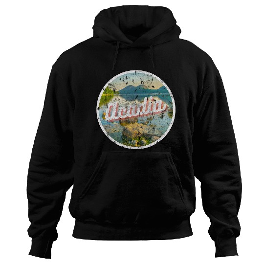 Hiking Hiker Acadia National Park Maine Hiking Photography Nature vintages Hike Hoodies