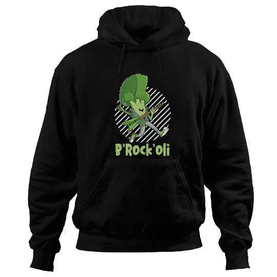 Guitarist Funny Broccoli Vegan Rock Music Bassist Guitarist Vegetarian Guitar Hoodies