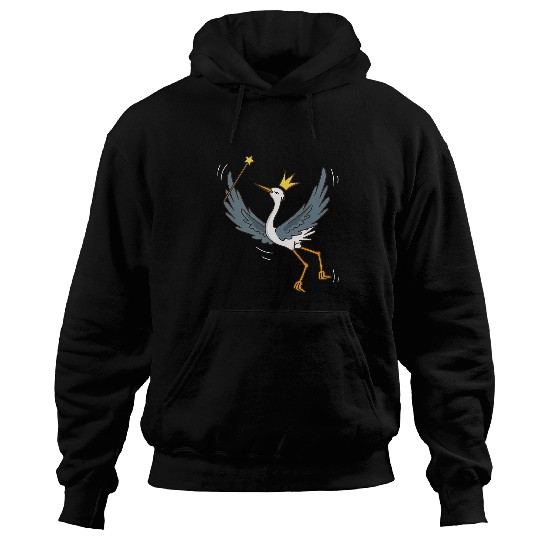 Fairy Heron Wildlife Mystical Bird Heron Fairy Lover 338 Hoodies