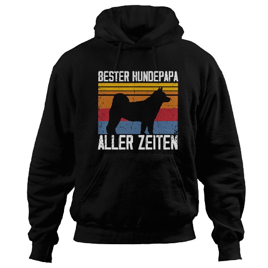 Dog Akita Mens Bester Hundepapa Aller Zeiten Akita Dog Lovers Hoodies
