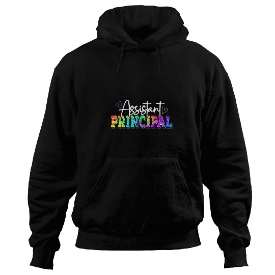 Tie Dye Assistant Principal Funny Back To School Worker Hoodies