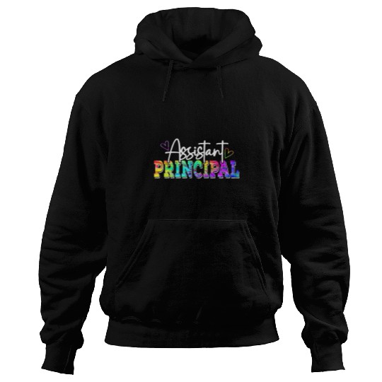 Tie Dye Assistant Principal Funny Back To School Worker Hoodies