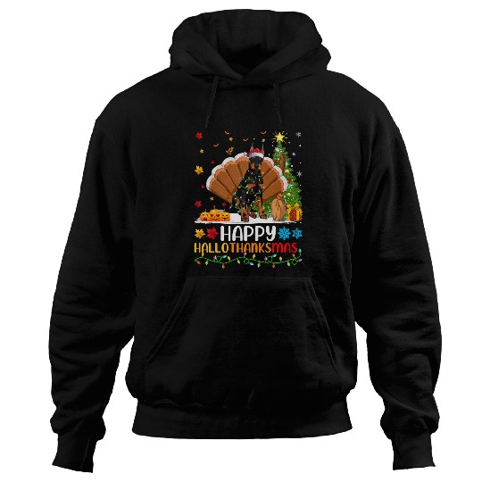 Dog Doberman Lover Funny Happy Doberman HelloThanksMas Hoodies