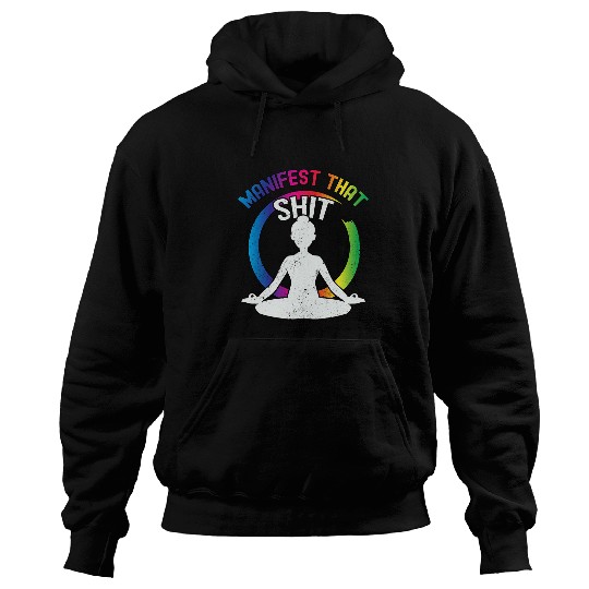 Namaste Yoga Manifest That Meditation Spiritual Yoga LGBTQ Zen Circle Meditation Hoodies