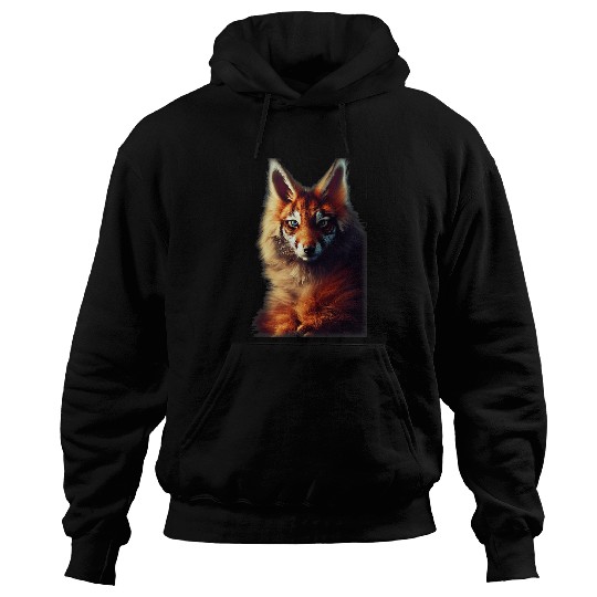 Atmosphere Hypercute FoxHybrid Maine Coon Tiger Fluffy Hoodies