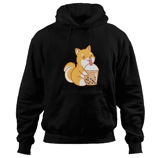 Dog Shiba Inu Boba Milk Tea Funny Bubble Tea Lover JT Hoodies