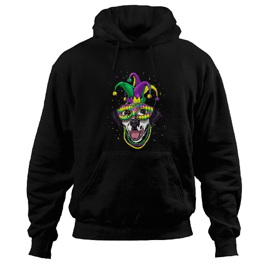Dalmatian Lover Cute Mardi Gras carnivals Jester Dalmatians Dog Hoodies