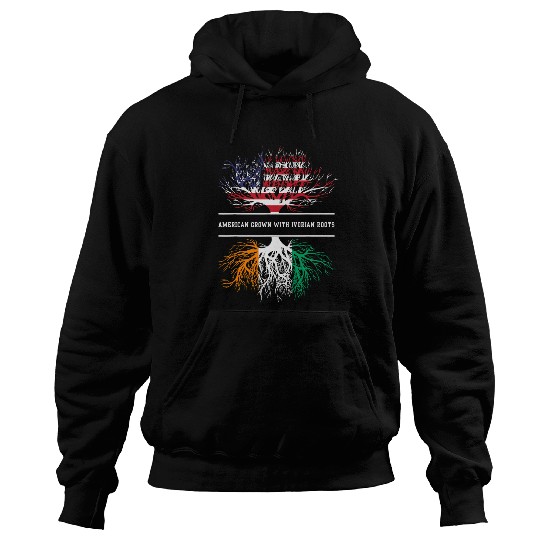 American Grown With Ivorian Roots Flag of Ivory Coast Hoodies