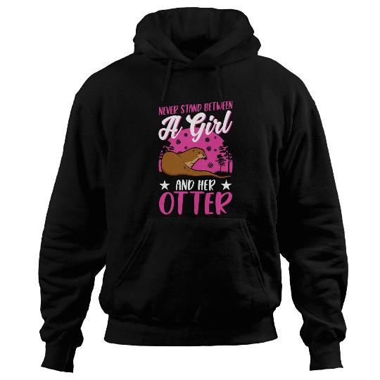 Otters Girl Sea Otter Hoodies