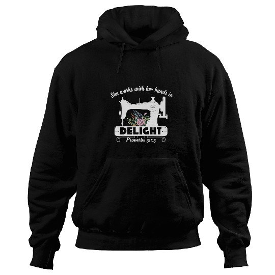 Sewing Machine Bible Christian Quote Sewer Quilter Hoodies