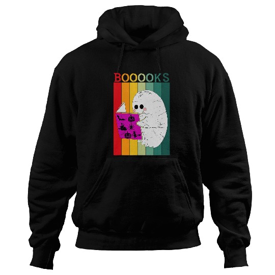 BOOOOKS ghosts Halloween Funny ghostss Book Reading Books Hoodies