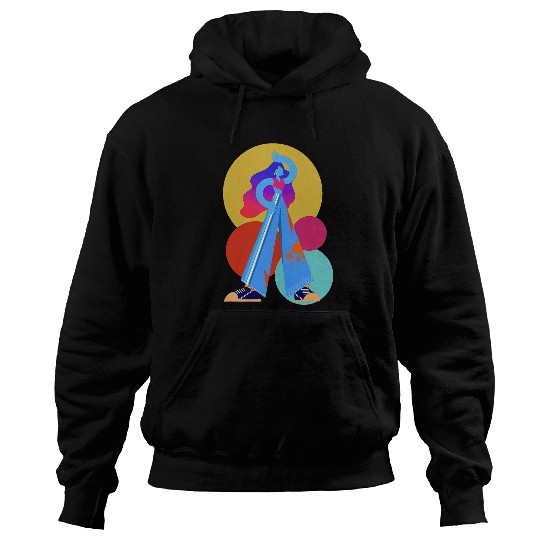 Funky Colourful Vector Illustration Design Unisex For All Hoodies