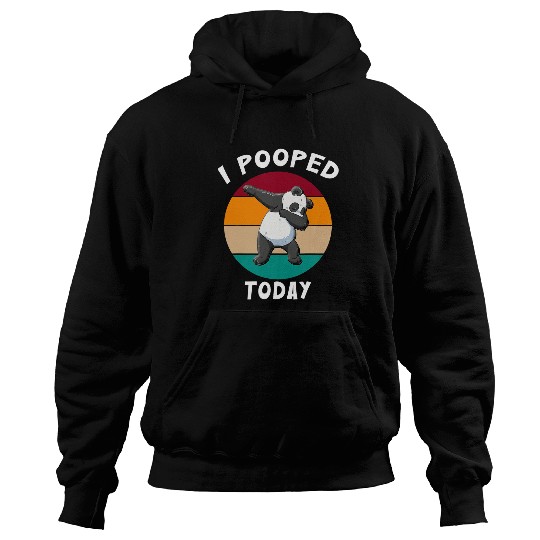 Funny Bear I Pooped Today Top Retro Sunset Funny Dabbings Panda Cute Bears Hoodies