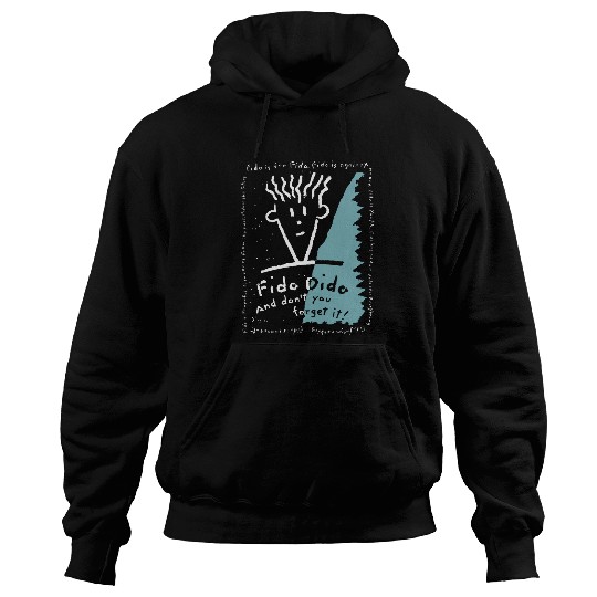 Fido Dido Text Frame 1 Hoodies