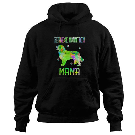 Bernese Mountain Mama Colorful Dog Mom Lover Hoodies