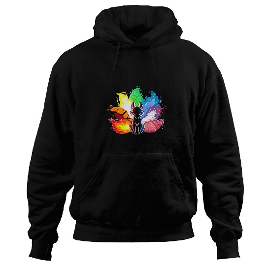 Fox Lover Beatiful elemental kitsune fox japan spirit Hoodies