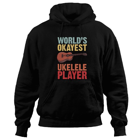 Guitarist Instrument Musician Uke Hawaiian vintages Ukelele Guitar Hoodies