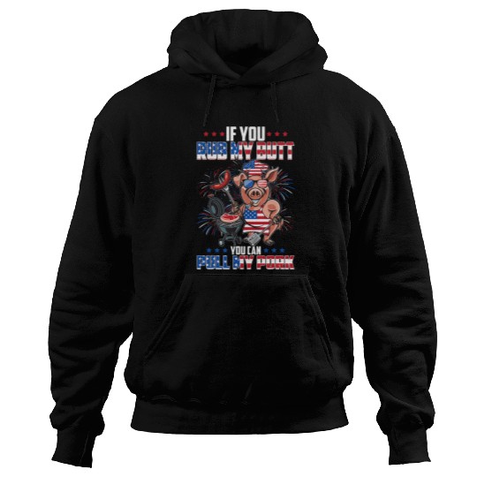 BBQ Chef Pig 4th of July BBQ Party Barbecue Lovers Hoodies