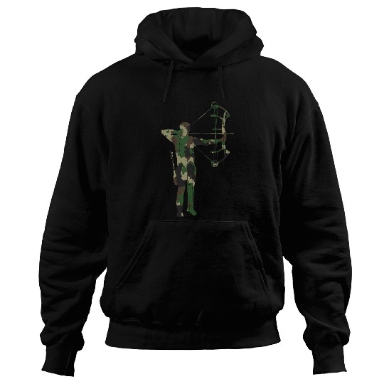 Archery bow sport vintages camouflage art archeries gifts Hoodies