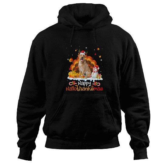 Labrador Lab Dog HalloThanksMas Halloween Thanksgiving Christmas Labrador 509 Hoodies