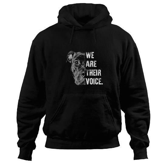 Bully Lover Dog Man Woman Love PitbullWe Are Their Voice 463 Pitbull Dog Hoodies