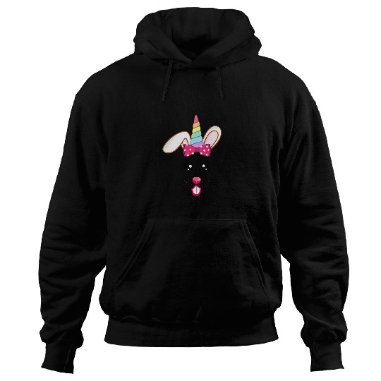 Funny Easter Bunny Unicorns Rabbit Girl Hoodies