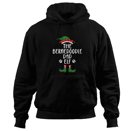 Bernedoodle Dad Dog Elf Christmas Funny Matching xmass Pajama Hoodies