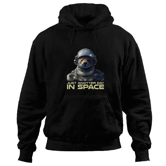 Otters Just Anotter Day In Space Astronaut Solar System Otter Hoodies