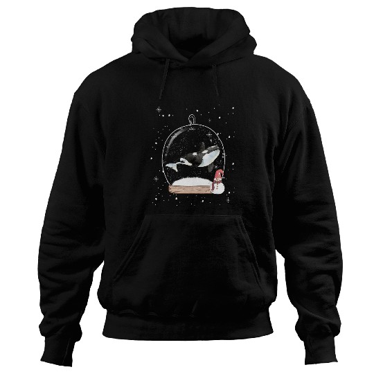 Funny Bear Christmas Orca Sea Panda Whale Snow Globe Pajama Cute Bears Hoodies