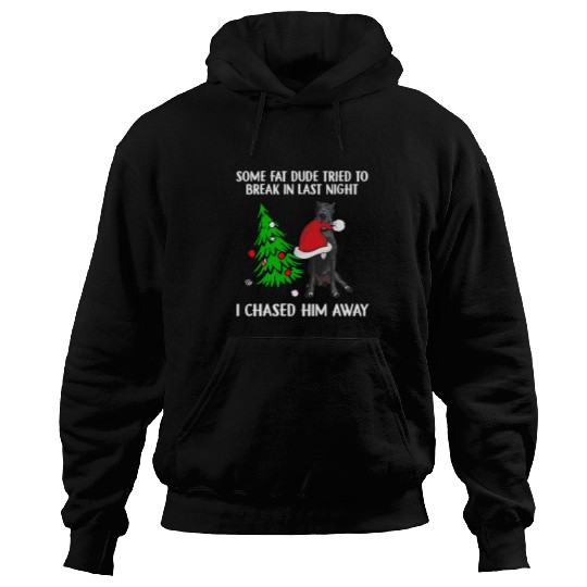 Dog Great Dane I Chased Him Away Funny Christmas Dog Lovers Hoodies