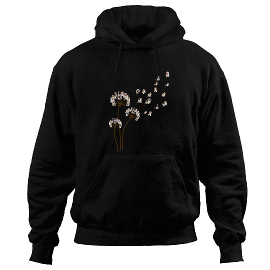 Shih Tzu Dog Dandelion Flower Funny Animal Lovers Men Women Hoodies