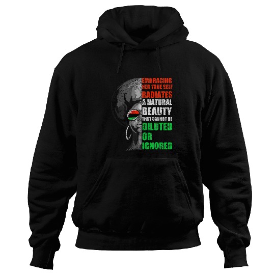 Black Strong Women Empowerment Art Hoodies