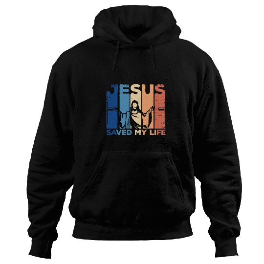 Christian Jesus Christ Christian vintages Jesus Saved My Life Christian Cross 85 Bible Verse Christ Hoodies