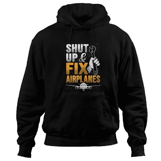 Mens Aircraft Mechanic Design for a aircraft technician 3 Hoodies