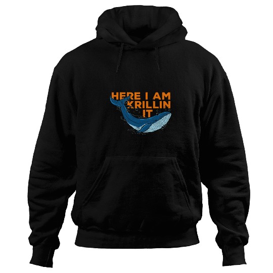 Here I Am Krillin It Fun Quotes Icons Matching Saying Slogan Hoodies