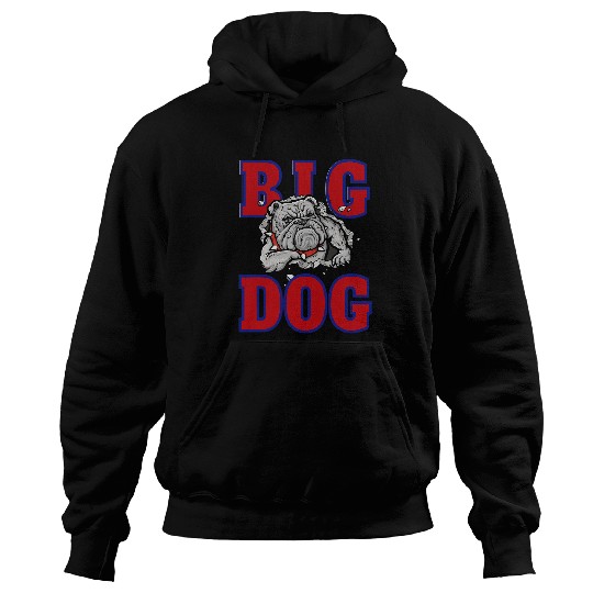 Big Dog Colorful Comic Dog Illustration Novelty Art Design Hoodies