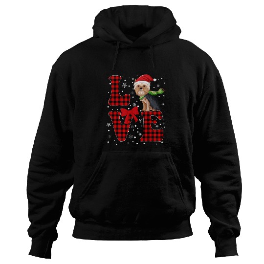 LOVE Yorkie Ugly Christmas For Women Men Kids Dog Lover Hoodies