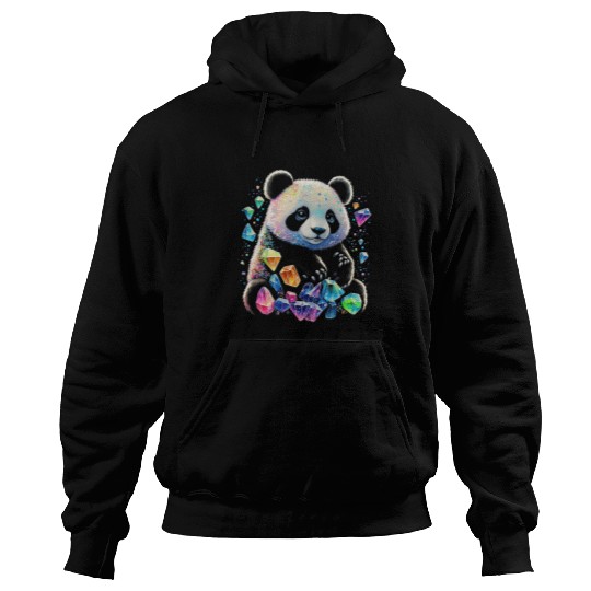 Funny Bear Esoteric Panda Art Crystals Cute Illustration Design 3 2 Cute Bears Hoodies