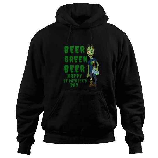 Beer Green Beer Happy St Patricks Day Zombie Tee Hoodies
