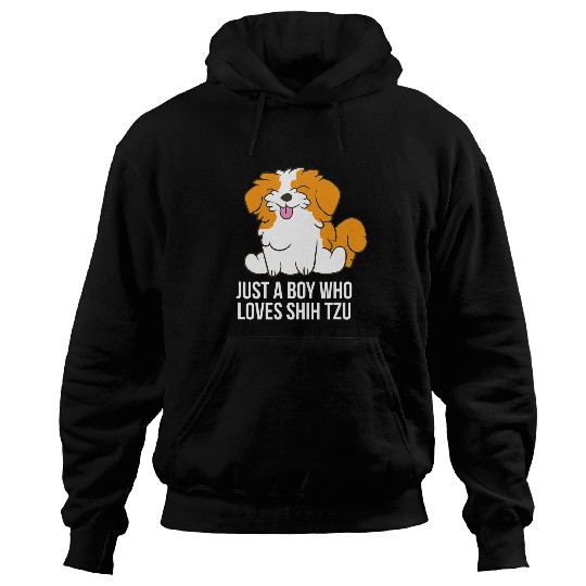 Shih Tzu Dog Boy Just a Boy Who Loves Shih Tzu 3 Hoodies