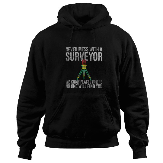Land Recorder Technician Cartographer Surveyor Hoodies